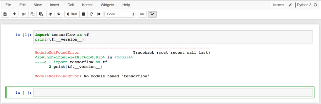 Tensorflow and hot sale python